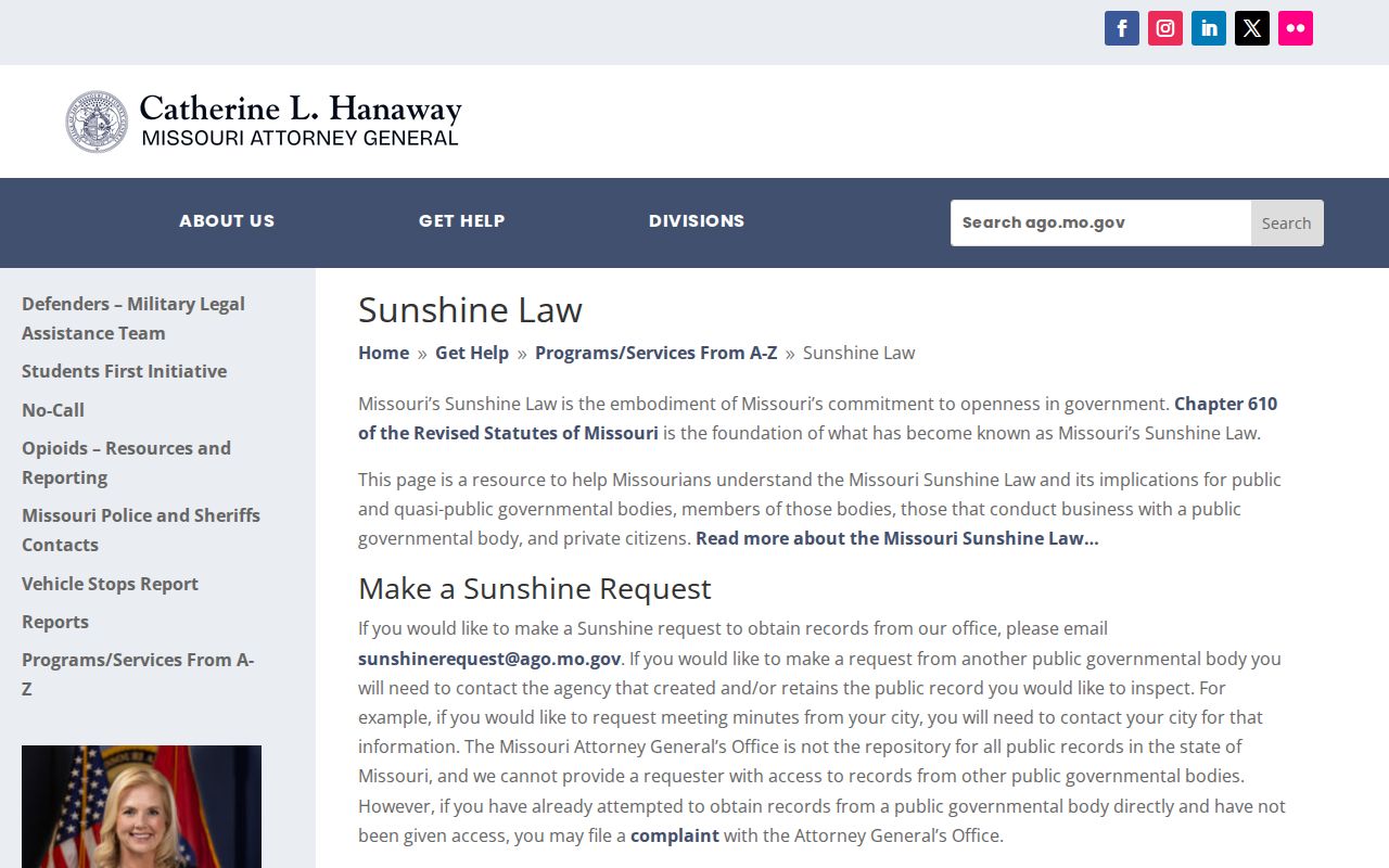 Pike County 72 hour release record Sunshine Law guidance